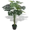 Image de vidaXL Plante artificielle avec pot Monstera 70 cm Vert