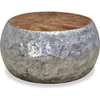 Image de Table basse Aluminium Teck 60 x 60 x 30 cm - VIDAXL - Salon - Contemporain - Design