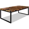 Image de vidaXL Table basse Teck Résine 110x60x40 cm 244551