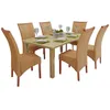 Image de Chaises de salle à manger - vidaXL - Lot de 6 - Marron - Rotin naturel - Style contemporain