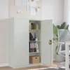 Image de vidaXL Armoire de bureau 90x40x140 cm Acier Gris 244649
