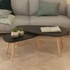 Image de Table basse - VIDAXL - Bois de pin massif - Style scandinave - Noir