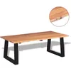 Image de Table basse - VIDAXL - Bois dacacia massif - Rectangulaire - Aspect bois