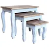 Image de vidaXL Ensemble de tables gigognes 3 pcs Bois de récupération massif