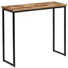 Image de vidaXL Table console Teck recyclé massif 90 x 30 x 76 cm