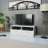 Image de vidaXL Meuble TV Bois d ingénierie 95x35x36 cm Blanc 244867