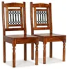 Image de vidaXL 2x Chaise à Manger Chaise à Dîner Chaise de Repas Meuble de Cuisine Siège de Cuisine Maison Bois avec Finition 245644