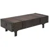 Image de vidaXL Table basse Bois massif style vintage 120 x 55 x 35 cm 245802