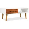 Image de vidaXL Table basse Bois dacacia massif 90 x 50 x 40 cm