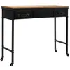 Image de Table console vintage en MDF et bois de sapin - VIDAXL - 100 x 335 x 80 cm - Noir - Lot de 4