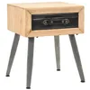 Image de vidaXL Table de chevet Bois de sapin massif 43 x 38 x 50 cm 245775