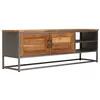 Image de vidaXL Meuble TV Teck recyclé et acier 120 x 30 x 40 cm