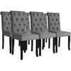 Image de vidaXL 6x Chaises de Salle à Manger Chaises de Repas Chaises à Dîner Sièges de Cuisine Meubles de Cuisine Intérieur Gris 275151