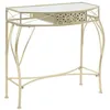 Image de vidaXL Table dappoint Style français Métal 82 x 39 x 76 cm Doré 245936