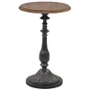 Image de vidaXL Table dappoint Bois de sapin massif 40 x 64 cm Marron