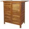 Image de Table de bar - vidaXL - Acacia massif - 110 x 50 x 105 cm - Finition huilée - Jardin