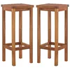 Image de vidaXL Tabourets de bar 2 pcs Bois dacacia solide