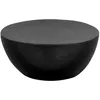 Image de vidaXL Table basse Aluminium martelé 70x30 cm Noir 246510