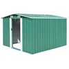 Image de vidaXL Abri de jardin 257x298x178 cm Métal Vert 143340