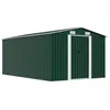 Image de vidaXL Abri de jardin 257x392x181 cm Métal Vert 143344