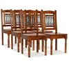 Image de vidaXL 6x Chaises de Salle à Manger Bois Massif avec Finition Sesham Cuisine 275272