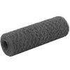 Image de vidaXL Grillage Acier Revêtement PVC 25x0 5 m Hexagonal Gris Clôture de Jardin 143272