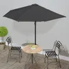 Image de vidaXL Parasol dExtérieur Mât Aluminium 300x155 cm Anthracite Jardin Plage 44593