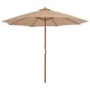 Image de vidaXL Parasol dExtérieur avec Mât en Bois Pare-soleil de Patio Abri de Soleil Parasol de Plage Jardin Terrasse Balcon 44496
