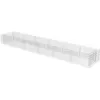 Image de vidaXL Lit Surélevé à Gabion Acier Galvanisé Argenté 540x90x50 cm Jardinière 143555