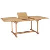 Image de vidaXL Table de jardin extensible 150-200x100x75 cm Teck solide