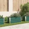 Image de vidaXL Lit Surélevé Acier Galvanisé 100x40x45 cm Vert Jardinière Pot de Fleurs 44855