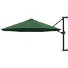 Image de vidaXL Parasol Mural avec Mât Métallique 300 cm Vert Balcon Jardin Terrasse 44864