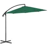 Image de vidaXL Parasol en porte-à-feux avec mât en acier 300 cm Vert