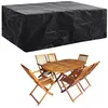 Image de Housse de salon de jardin - VIDAXL - Noir - Imperméable et résistante aux UV - 242x162x100 cm