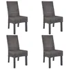 Image de vidaXL 4x Chaise de Salle à Manger Rotin Kubu Bois de Manguier Salon Cuisine 275467