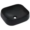 Image de Lavabo Rectangulaire en Céramique Noir - VIDAXL - 445 x 395 x 145 cm - A poser - Peut servir dornement