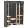 Image de vidaXL Garde-robe Gris 135 x 40 x 170 cm Tissu