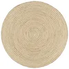 Image de Tapis - vidaXL - Spirale - Jute fait à la main - 90 cm - Rond - Moderne