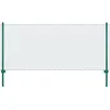 Image de vidaXL Clôture en Grillage Métallique avec Poteaux Panneau de Clôture Protection pour Volaille Chiots Jardin Cour Arrière 144603