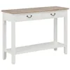 Image de vidaXL Table console Blanc 110x35x80 cm Bois