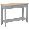Image de vidaXL Table console Gris 110x35x80 cm Bois