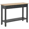 Image de vidaXL Table console Noir 110x35x80 cm Bois