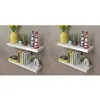 Image de vidaXL Étagères murales 4 pcs Blanc 60 cm