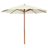 Image de vidaXL Parasol Blanc Sable Pare Soleil Jardin Terrasse Parasol de Plage Balcon 40437