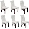 Image de vidaXL 6x Chaises de Salle à Manger Cuir Artificiel Blanc Siège Meuble Cuisine 160317