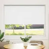 Image de vidaXL Store enrouleur occultant 1444 x 175 cm largeur du tissu 140 cm blanc 240131