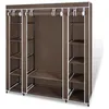 Image de vidaXL Armoire avec compartiments et tiges 45 x 150 x 176 cm Marron