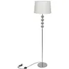 Image de vidaXL Lampe de Sol à Long Pied 5 Boules de Décoration Blanc Lampe de Chevet 240904