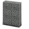 Image de vidaXL Panier de Gabion avec Couvercle Fil Galvanisé 100x80x30 cm Clôture 141040