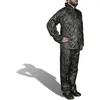 Image de vidaXL Combinaison de pluie avec capuche 2 pcs Hommes Camouflage L